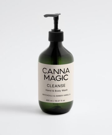 Canna Magic CLEANSE Hand and Body Wash 490 ml with beige label