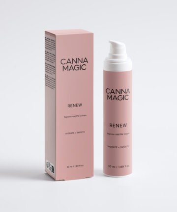 Canna Magic RENEW Peptide AM PM Cream 50 ml with dusty rose label