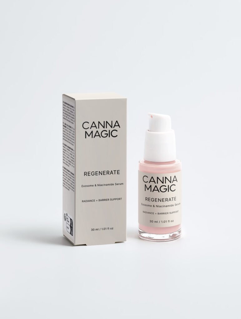 Canna Magic REGENERATE Niacinamide Face Serum 30 ml with beige label