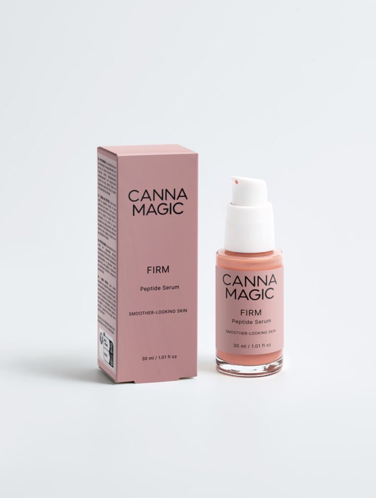 Canna Magic FIRM Peptide Serum 30 ml with dusty rose label